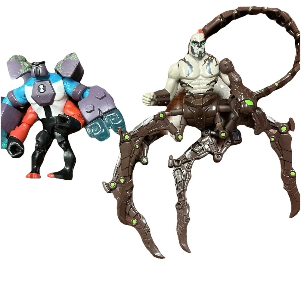 Ben 10 Action Figure Lot — Omni-Enhanced Four Arms & Dr.‎ Psychobos